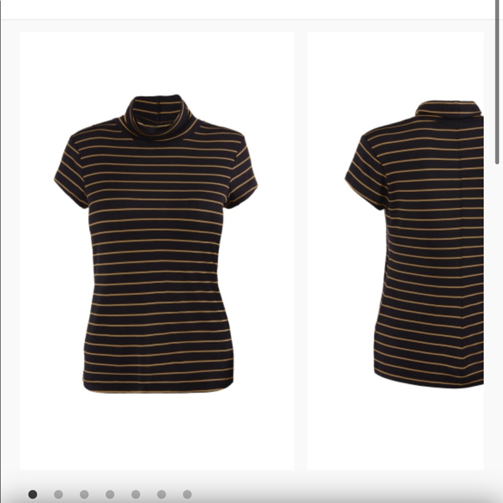 Cabi short sleeve turtleneck shirt size small